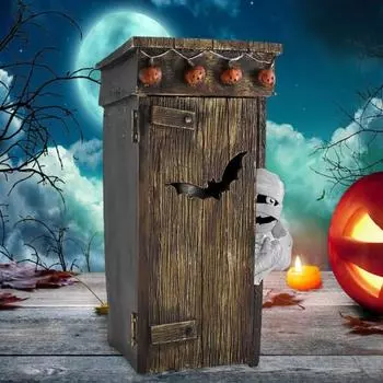 2 шт. украшение для туалета мумии анимированная говорящая мумия туалет снаружи дома жуткая деревянная мумия туалет настольная