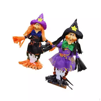 2 шт., украшения для Хэллоуина, осенний урожай, кукольные фигурки, для вечеринки на открытом воздухе ghost