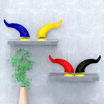 2 шт. украшения для шлема мотоцикла рога дьявола рога для шлема мотоциклетный электромобиль стиль украшения для электровелосипеда красный