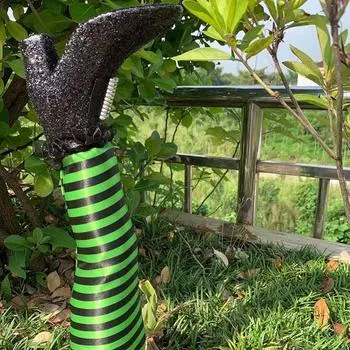 2 шт. украшения на Хэллоуин, ноги злой ведьмы, перевернутые ноги злого волшебника с ботинком, стойкой для украшения двора, газона, сада, реквизит