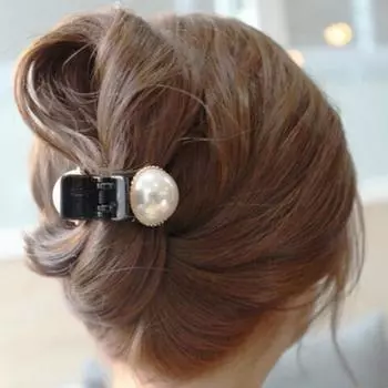 2 шт., украшенная жемчугом и стразами, заколка для волос, аксессуары для волос с когтями