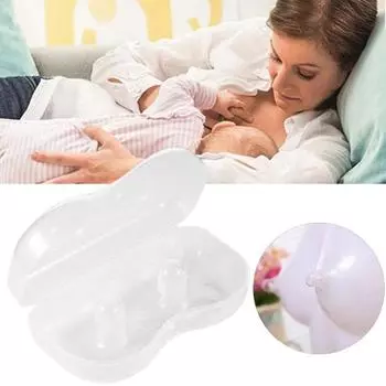 2 шт. ультратонкие силиконовые накладки на соски, удобные для грудного вскармливания, не содержат BPA, супермягкие, с футляром для переноски, накладки на соски 2pcs