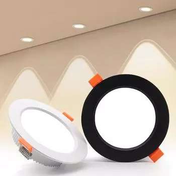 2 шт. ультратонкий светодиодный светильник 5 Вт 7 Вт 9 Вт 220 В потолочные точечные светильники круглые светодиодные панельные светильники для гостиной кухни точечное освещение 5W&Natural White