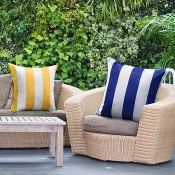 2 шт., уличная водонепроницаемая наволочка, износостойкий моющийся, не выцветающий, быстросохнущий тканевый дышащий чехол для подушки серый