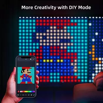 2 шт. умный занавес свет приложение DIY изображение текст светодиодный дисплей умный светодиодный RGB гирлянда RGB светодиодный Bluetooth управление занавес свет US PLUG