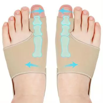 2 шт. Унисекс Разделители для пальцев ног и большого пальца с гелевыми подушечками - Высокоэластичные дышащие разделители для пальцев ног для мужчин и женщин, Удобные для пеших походов, кемпинга, путешествий S хаки