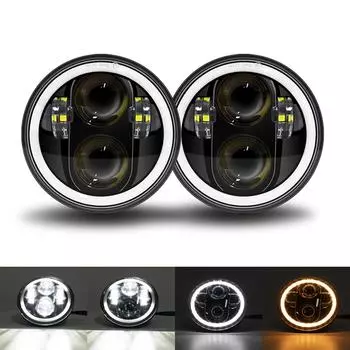 2 шт. универсальная 5 3/4 5,75-дюймовая светодиодная фара для автомобиля и мотоцикла H4 Phare Farol Moto Headlamp Headlight
