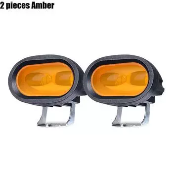 2 шт. Универсальная 6D 20 Вт светодиодная рабочая фара Балка Автомобильная фара для вождения Противотуманная фара Точечный свет Внедорожная светодиодная рабочая лампа Транспортное средство Для грузовика Внедорожника Квадроцикла Светодиодная автомобильная