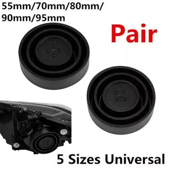 2 шт. Универсальная автомобильная светодиодная фара, уплотнительная крышка, пыльник, резина 55 мм/70 мм/80 мм/90 мм/95 мм