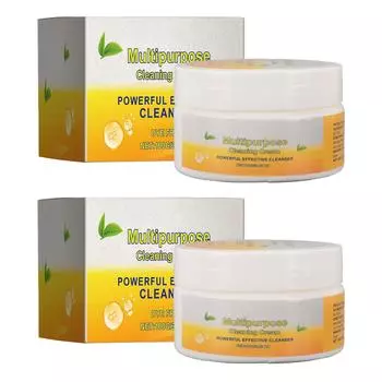 2 шт. Универсальная чистящая паста без красителя, удаление масляной грязи, безопасный многоцелевой чистящий крем для дома