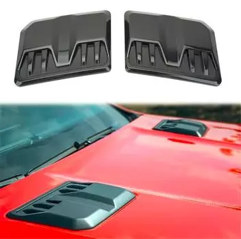 2 шт. Универсальная накладка-воздухозаборник на капот автомобиля, внешняя, решетка воздухозаборника, накладка
