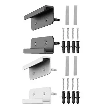 2 шт. универсальная настенная подставка для планшета, держатель-стабилизатор, держатель для планшета/мобильного телефона/электронной книги/пульта дистанционного управления чёрный