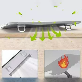 2 шт. Универсальная складная подставка для ноутбука, планшета, портативная подставка для ноутбука, держатель, регулируемый кронштейн для охлаждения A2