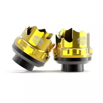 2 шт. Универсальная защита от падения мотоциклов, алюминиевый сплав, взрывозащищенные чашки передней вилки, слайдеры, аксессуары для мотоциклов при столкновении золотой