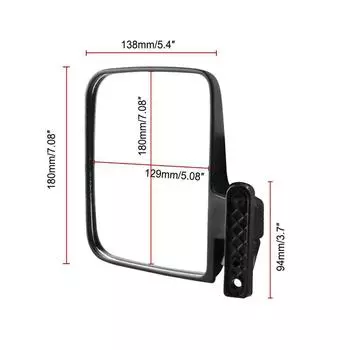 2 шт., универсальное боковое зеркало для гольф-кара, зеркало заднего вида, зеркала для гольф-кара для EzGo Club Car, Yamaha Moveland RHOX, аксессуары в стиле чёрный