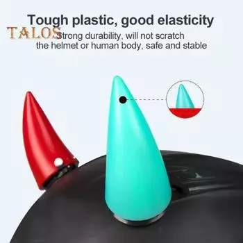 2 шт. Универсальное украшение для шлема с изображением демонов-рогов для ночной езды, персонализированные светодиодные фонари для шлема, перезаряжаемые через USB, украшение для шлема 2pcs белый