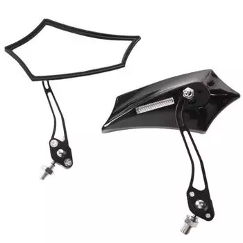 2 шт. универсальное зеркало из сплава для мотоцикла, алюминиевые боковые зеркала заднего вида красный