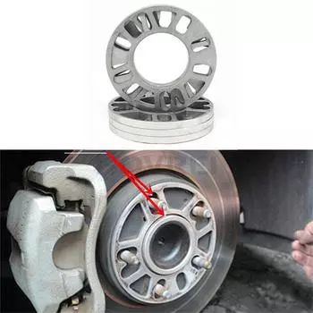 2 шт. универсальные автомобильные проставки для колесных дисков, адаптеры, прокладки, пластины 3 мм, 5 мм, 6 мм, 8 мм, 10 мм для 4x100, 4x114,3, 5x100, 5x108, 5x114,3, 5x120