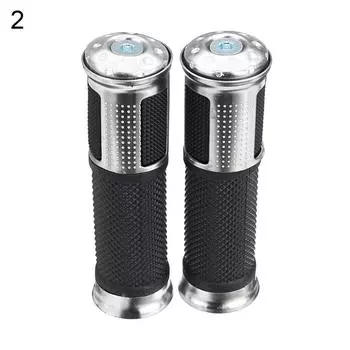 2 шт. универсальные мотоциклетные ручки 22 мм, ручки для квадроциклов для Honda серебряный