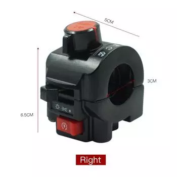 2 шт., универсальные переключатели для мотоциклов 7/8 дюйма, 22 мм, мотоциклетный рожок, указатель поворота, пусковой переключатель, электрический руль