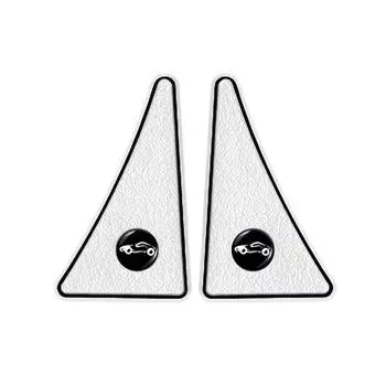 2 шт. Универсальные ПВХ накладки на кромки дверей автомобиля, противоударные наклейки, устойчивые к царапинам протекторы бампера для дверей автомобиля белый