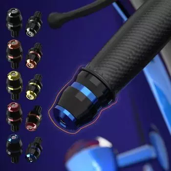 2 шт. универсальные ручки для руля мотоцикла, алюминиевые ручки с ЧПУ, наконечники для руля мотоцикла 7/8 22 мм золотой