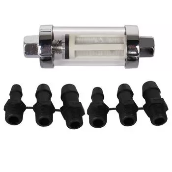 2 шт. Универсальный 1/4 5/16 3/8 Многоразовый Моющийся Встроенный Топливный Фильтр