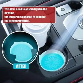 2 шт. Универсальный автомобильный противоскользящий подстаканник с резиновой вставкой, подставки, коврик для салона автомобиля, подставка под стакан с водой, аксессуары для украшения автомобиля чёрный