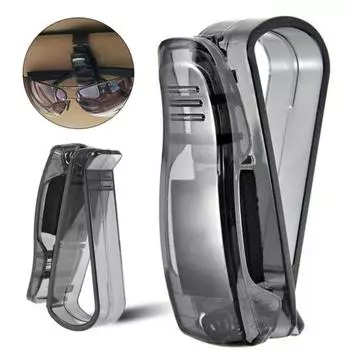 2 шт. Универсальный автомобильный солнцезащитный козырек, солнцезащитные очки, держатель для хранения билетов, чеков, карточек, автомобильных аксессуаров