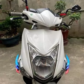 2 шт. Универсальный для мотоцикла, скутера, мотоцикла, крылышко, аэродинамический спойлер, крыло, боковой спойлер, наклейка, динамические аксессуары для крыльев чёрный