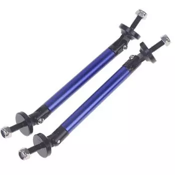 2 шт. универсальный гоночный регулируемый передний задний бампер сплиттер опорная планка / комплект тяги гоночный 75 мм