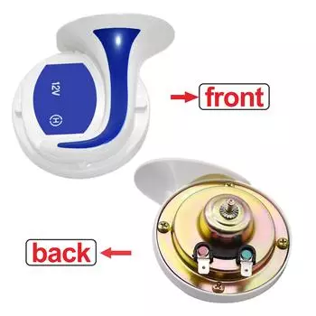 2 шт. Универсальный громкий автомобильный гудок 12 В, электрический гудок для поезда-улитки, супер громкий автомобильный гудок, сирена для мотоцикла, автомобиля, грузовика, внедорожника, лодки 12V