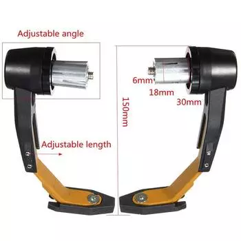 2 шт. универсальный мотоцикл модифицированный защитный стержень для тормозов с ЧПУ защита рук от падения 22 мм красный