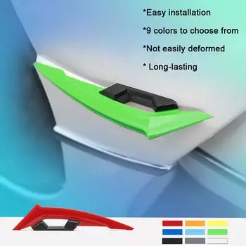 2 шт. Универсальный мотоциклетный крылышко, аэродинамический спойлер, динамическое крыло, декоративная наклейка для мотоцикла, скутера, декоративная наклейка чёрный