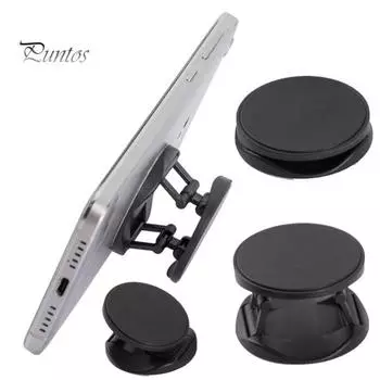 2 шт. универсальный складной круглый держатель для телефона, опорный кронштейн, настольная подставка чёрный