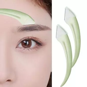 2 шт. Универсальный триммер для бровей с маленьким лезвием, моющаяся бритва из нержавеющей стали для бровей