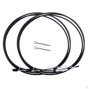 2 шт. Универсальный трос дроссельной заслонки, черный для рычага управления двигателем морской лодки, 13 футов