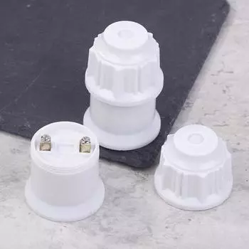 2 шт. универсальный винтовой патрон E27 для лампы, патрон для лампы, белое золото, потолочный светильник, крепление лампы, основание для лампы 2pcs