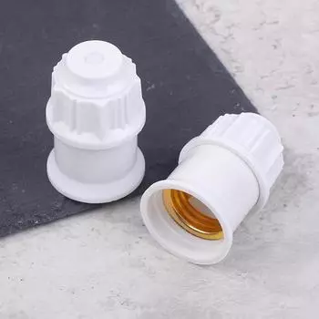 2 шт. универсальный винтовой патрон E27 для лампы, патрон для лампы, белое золото, потолочный светильник, крепление лампы, основание для лампы