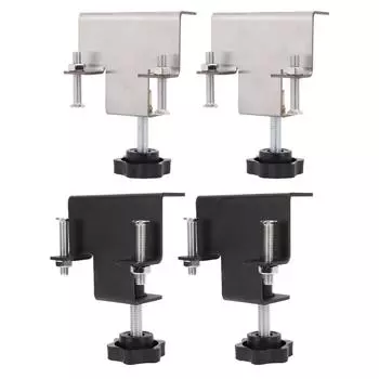 2 шт. Универсальный зажим для шкафа из нержавеющей стали, противоскользящие зажимы для передней установки ящика для точного Black