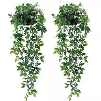 2 шт./уп. Искусственное подвесное растение для улицы, поддельное горшечное растение, сделай сам, домашний декор, декор для комнатной полки, листья искусственного плюща