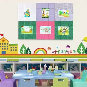 2 шт./упак. доска объявлений с расписанием, письмом, войлоком, домашний декор, офисный планировщик, настенные украшения, наклейки, фотодисплей 30*30 см, скандинавский стиль