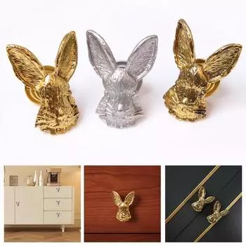 2 шт./упак. кухонный шкафчик высокого качества с ящиком для кроликов, простой, с одним отверстием, пасхальное украшение для дома, современная мебель, ручки, симпатичные