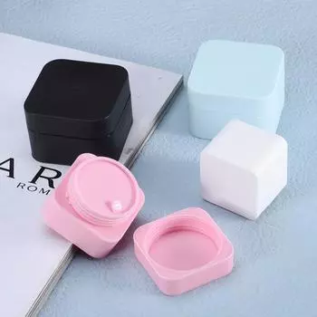 2 шт./упак. Пластиковый косметический диспенсер для крема, пудры для бровей, теней для век, лосьона 10g белый