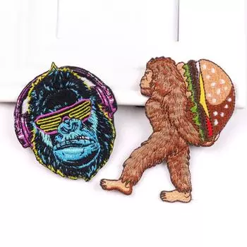 2 шт./упак. плавкая нашивка с вышивкой, гладильная нашивка для одежды, термоклеевые нашивки для курток, джинсов, рюкзак, гладильная нашивка для шитья