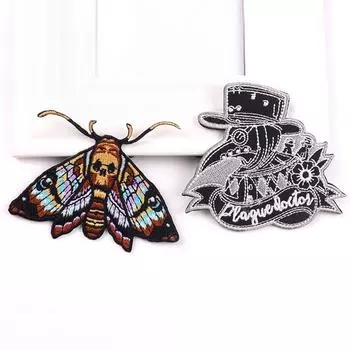 2 шт./упак. плавкая нашивка с вышивкой, гладильная нашивка для одежды, термоклеевые нашивки для курток, джинсов, рюкзак, гладильная нашивка для шитья