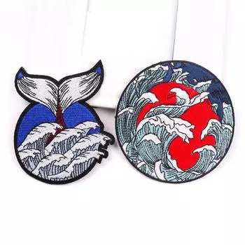 2 шт./упак. плавкая нашивка с вышивкой, гладильная нашивка для одежды, термоклеевые нашивки для курток, джинсов, рюкзак, гладильная нашивка для шитья