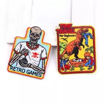 2 шт./упак. плавкая нашивка с вышивкой, гладильная нашивка для одежды, термоклеевые нашивки для курток, джинсов, рюкзак, гладильная нашивка для шитья