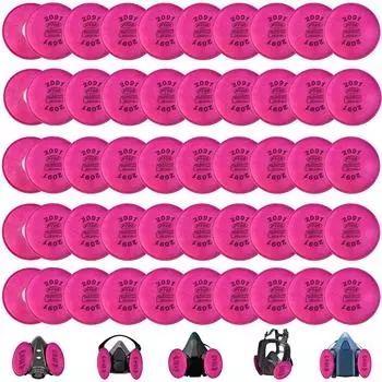 2 шт. Упаковка 2097/2091 Фильтр для распыления краски и частиц P100 для фильтров противогаза серии 6200 7502