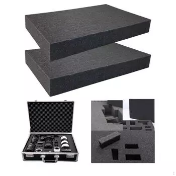 2 шт. Упаковка Вставки из губки Подкладка для подушек Коробка для хранения Разрезаемый Pick and Pluck 20cmx30cmx4cm